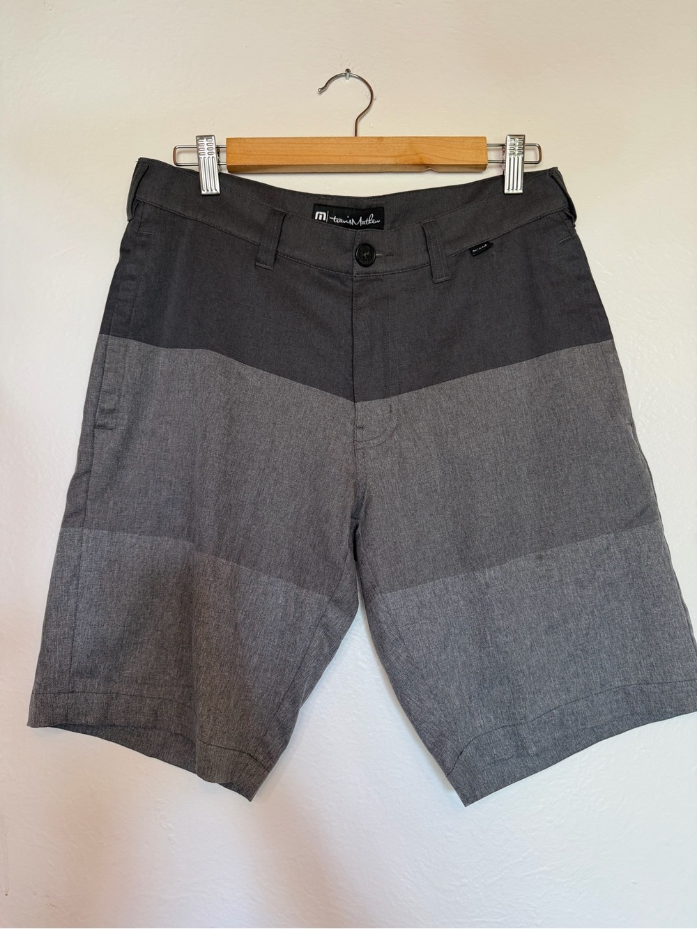 Travis Mathew Gray Colorblock Shorts